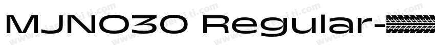 MJNO30 Regular字体转换